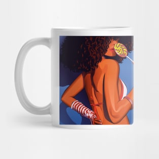 Blue woman Mug